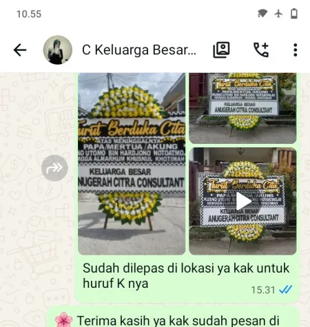 Pengiriman Papan Bunga Duka Tebet